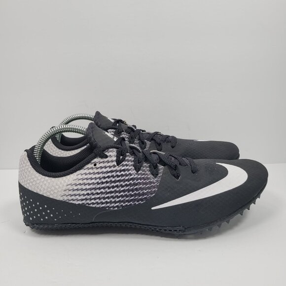 Nike Zoom Rival S Sprint Racing Men's Black Spikes Shoes 806554-011 US Size 11 - Picture 1 of 9